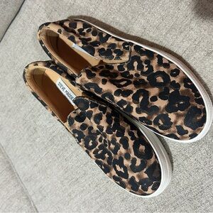 Steve Madden Animal Print Slip-On Shoes
